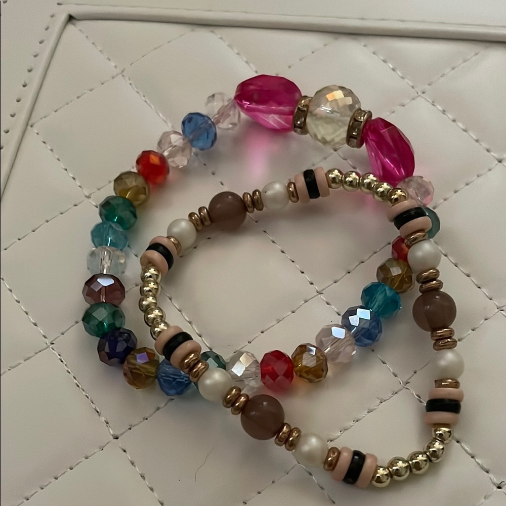 Colorful Beaded Bracelet Set